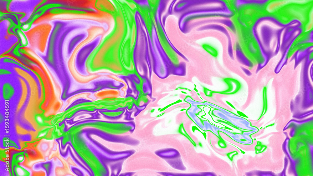 Fototapeta premium Fluid Marble Texture with Organic Flow, Abstract Liquid Pattern with Wavy Structure, Melted Surface Design with Soft Transitions, Psychedelic Swirl Texture with Marble Effect