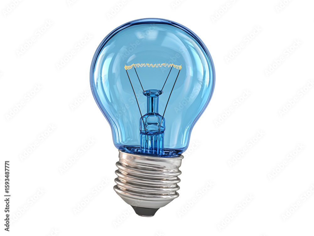 Blue lightbulb idea innovation bright electric energy Blue lightbulb idea innovation bright electric energy