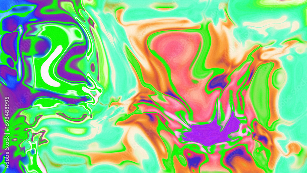 Fototapeta premium Fluid Marble Texture with Organic Flow, Abstract Liquid Pattern with Wavy Structure, Melted Surface Design with Soft Transitions, Psychedelic Swirl Texture with Marble Effect