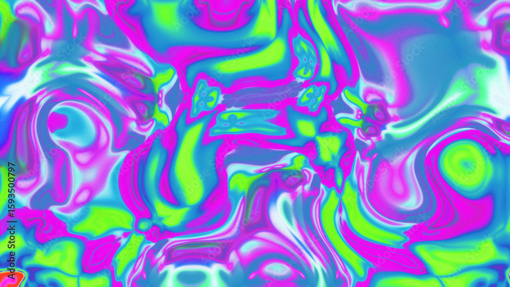 Fototapeta premium Fluid Marble Texture with Organic Flow, Abstract Liquid Pattern with Wavy Structure, Melted Surface Design with Soft Transitions, Psychedelic Swirl Texture with Marble Effect