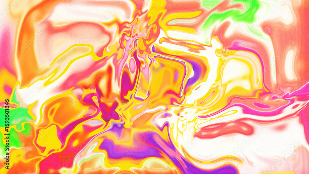 Fototapeta premium Fluid Marble Texture with Organic Flow, Abstract Liquid Pattern with Wavy Structure, Melted Surface Design with Soft Transitions, Psychedelic Swirl Texture with Marble Effect