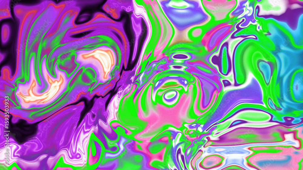 Fototapeta premium Fluid Marble Texture with Organic Flow, Abstract Liquid Pattern with Wavy Structure, Melted Surface Design with Soft Transitions, Psychedelic Swirl Texture with Marble Effect