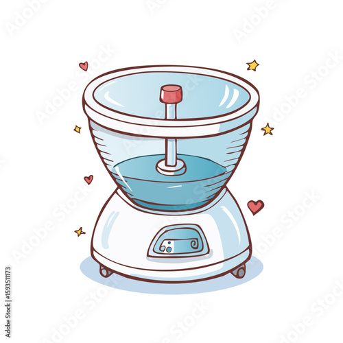 A charming illustration of a water birth tub, ideal for birthing classes, healthcare brochures, pregnancy websites, and midwifery materials.