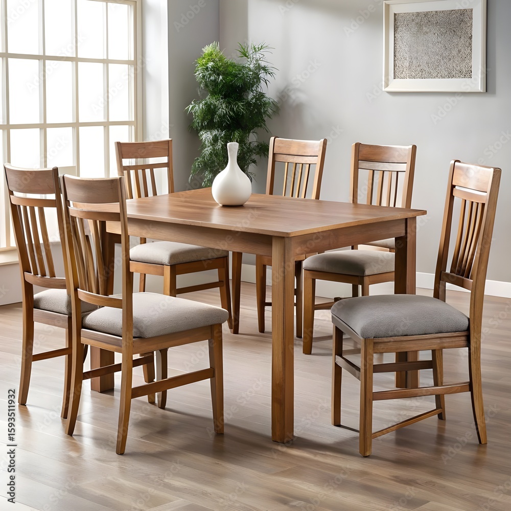 Fototapeta premium set of furniture table and chair
