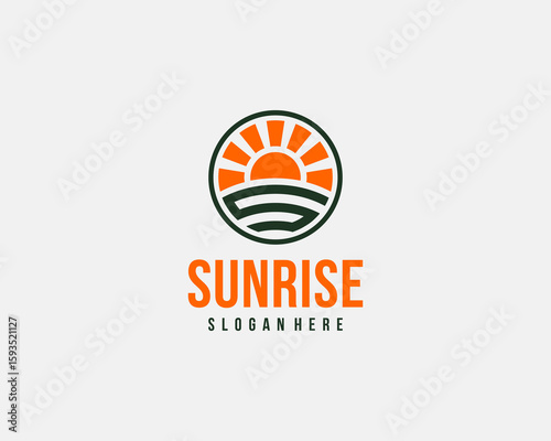 Nature sunrise logo