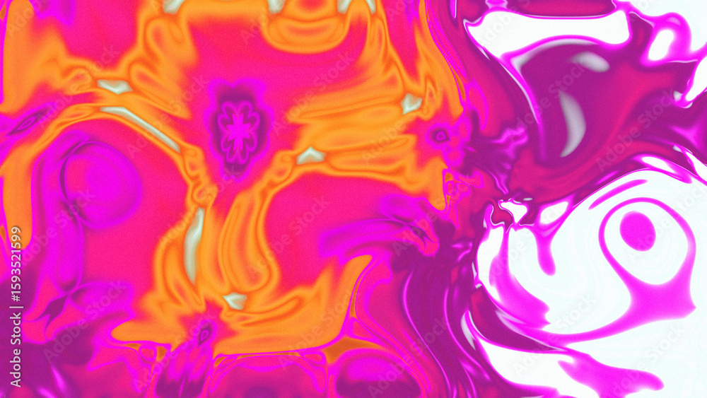 Fototapeta premium Fluid Marble Texture with Organic Flow, Abstract Liquid Pattern with Wavy Structure, Melted Surface Design with Soft Transitions, Psychedelic Swirl Texture with Marble Effect