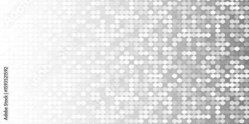 Abstract pattern featuring gray hexagons. The design should be modern, minimalistic, and uniform, with a subtle gradient or variation in gray tones. 