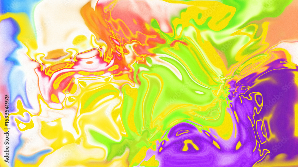 Fototapeta premium Fluid Marble Texture with Organic Flow, Abstract Liquid Pattern with Wavy Structure, Melted Surface Design with Soft Transitions, Psychedelic Swirl Texture with Marble Effect