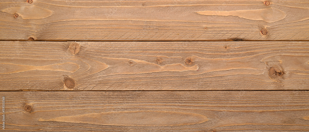 Naklejka premium View of brown wooden texture as background