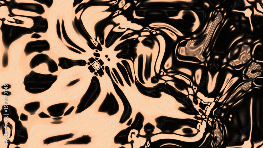 Obraz premium Fluid Marble Texture with Organic Flow, Abstract Liquid Pattern with Wavy Structure, Melted Surface Design with Soft Transitions, Psychedelic Swirl Texture with Marble Effect