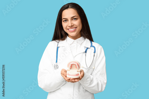 Portrait of female doctor w...