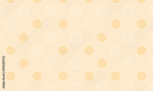 Ornate Chinese Mooncake Festival Seamless Pattern