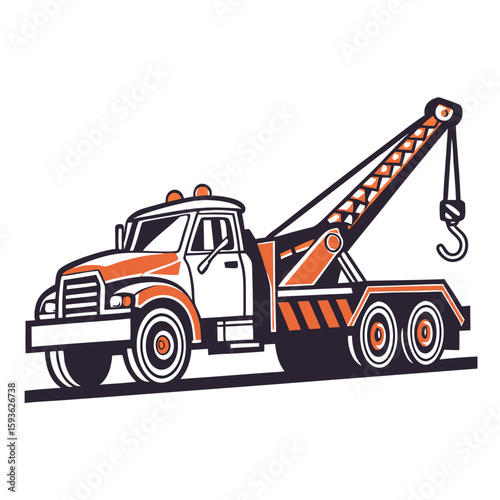 Heavy Duty Tow Truck with Crane for Vehicle Recovery