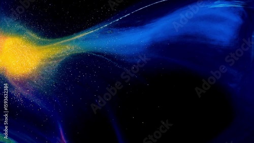 Vibrant and Abstract Colorful Light Patterns Depicted on a Dark Background Setting