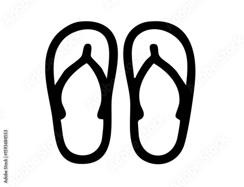 Summer Icon 10A: beach, shoe, summer, flip, fashion, pair, flop, shoes, sandal, slipper, footwear, 