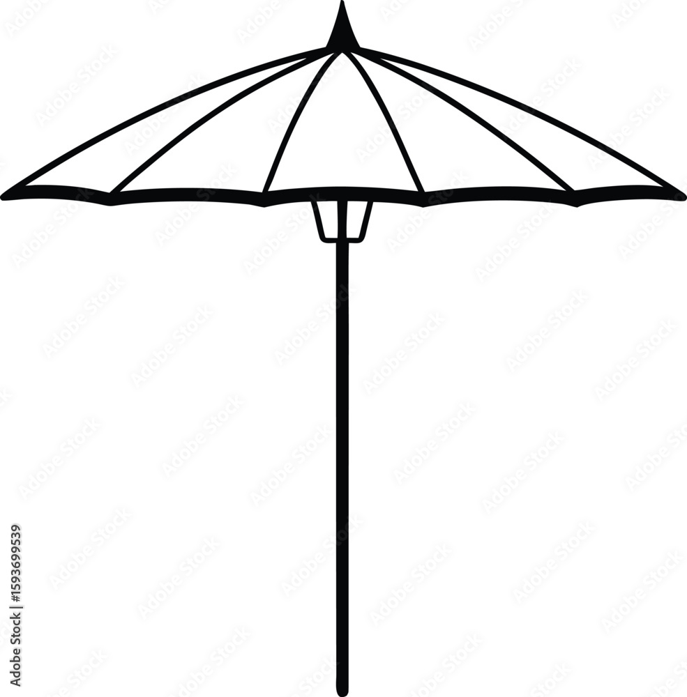 Obraz premium umbrella isolated on white background