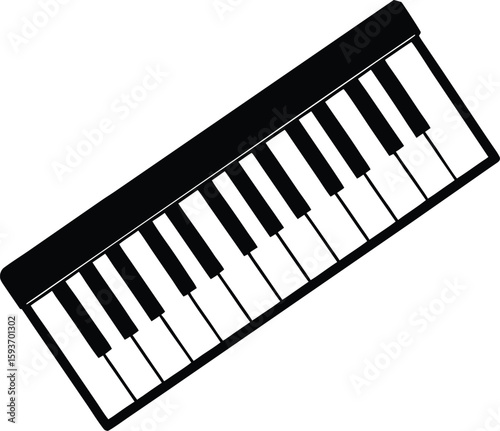 piano keys vector illustration