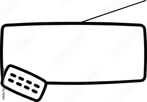 tv set vector illustration