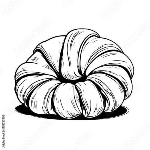 vector illustration of an croissant