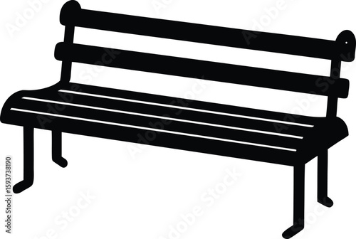 bench isolated on white
