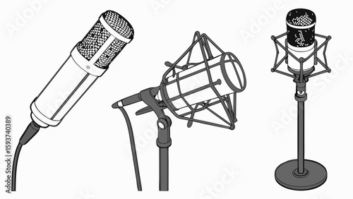 Find professional studio microphone condenser microphone recording microphone podcast microphone equipment for audio