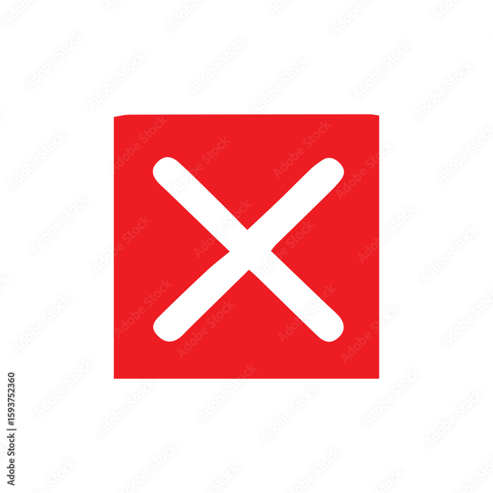Obraz premium vector illustration of red cross icon