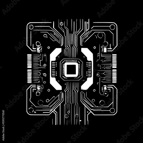 printed circuit board with processor