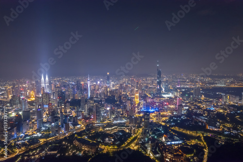 Photography night falls over Kuala Lumpur