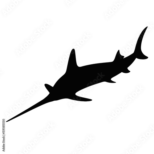 Marlin Silhouette fish ocean