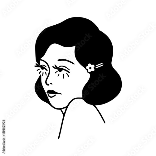 classic beauty profile art