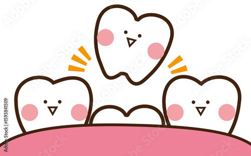 歯が抜けたイラスト