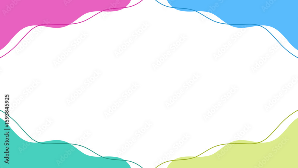 Obraz premium colorful waves pattern for frame background