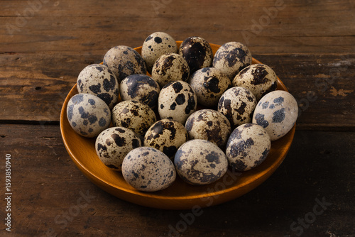 Canvas Print Fresh quail eggs
