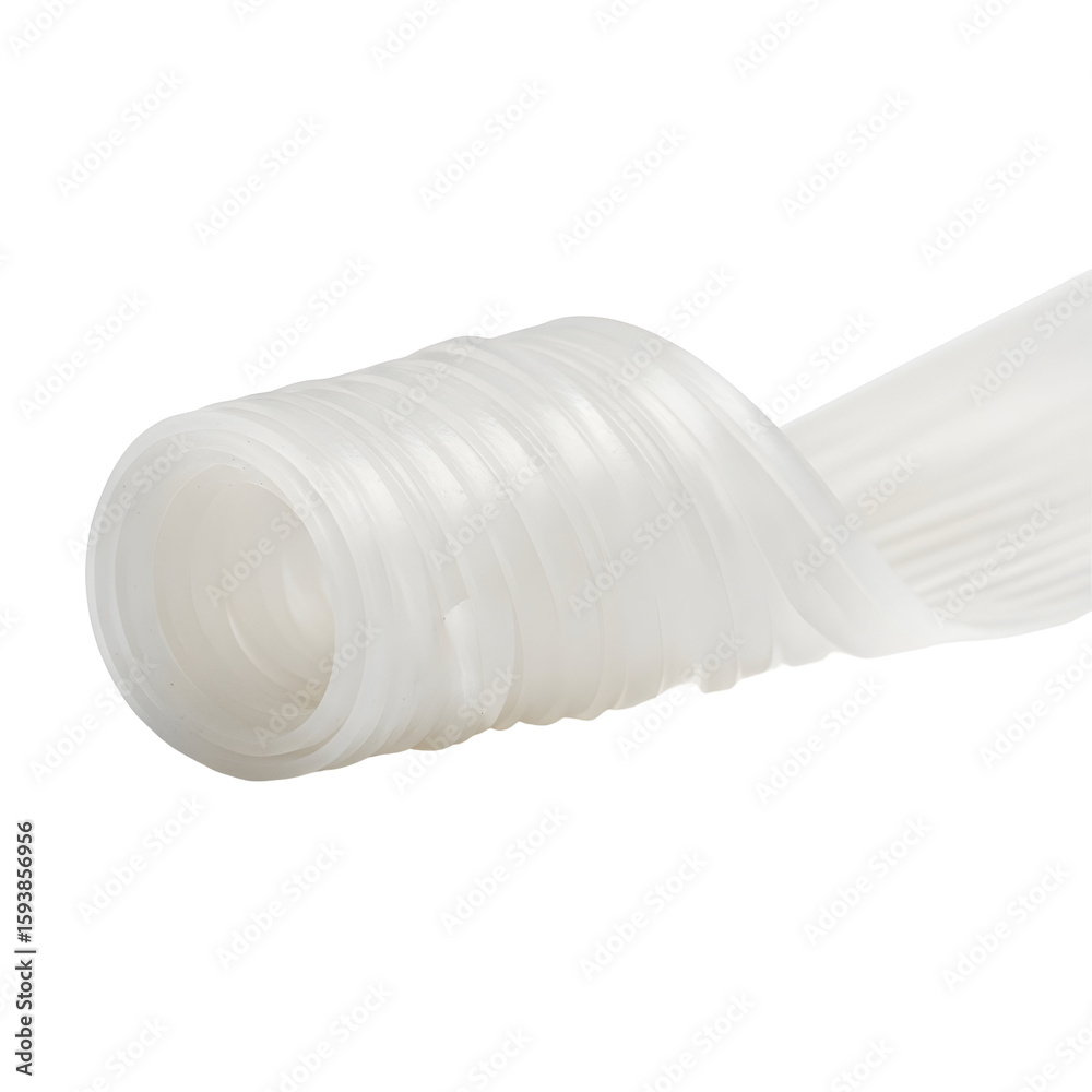 Obraz premium Rolled-up White Flexible Sheet Material.