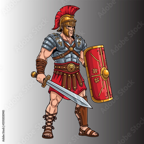 Roman gladiator vector