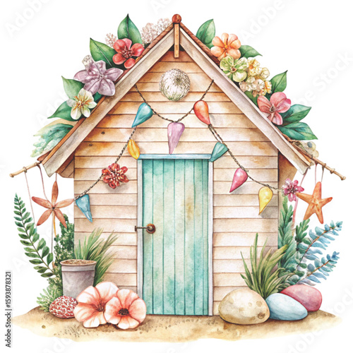 Boho Style for a cute home in watercolor style Clipart Watercolor