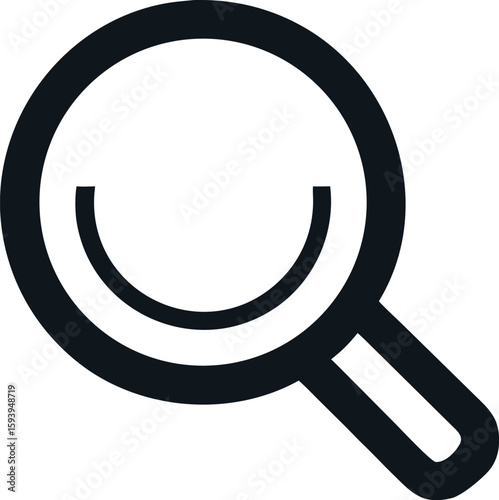 Vector icon Magnifying Glass Icon: Search, Find, Explore, Discover, UI Element