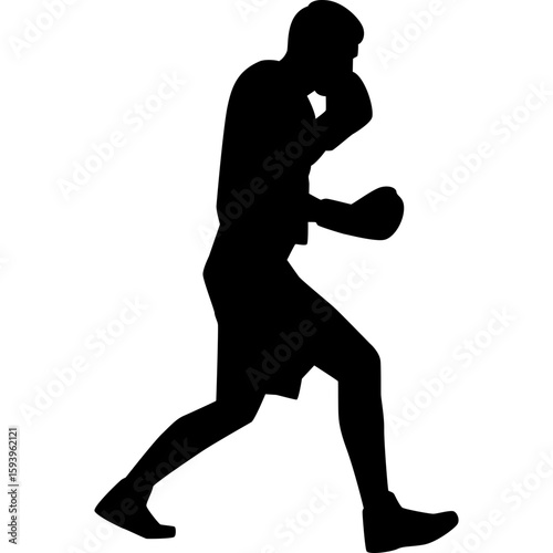 Boxing Player Silhouette