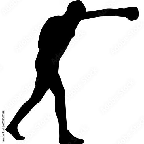 Boxing Player Silhouette
