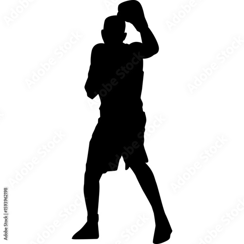 Boxing Player Silhouette