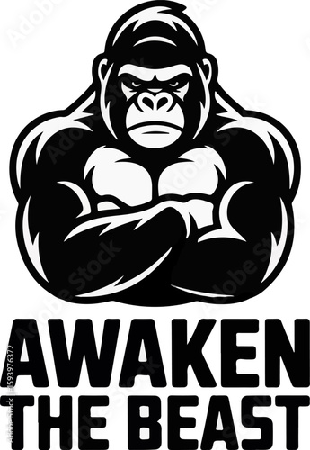 Awaken the beast gorilla t shirt