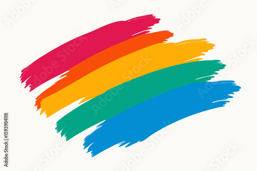 Abstract Canvas Texture with Vibrant Brush Strokes