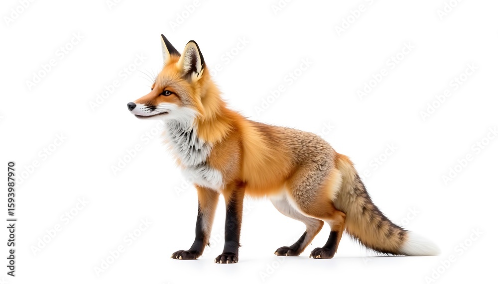 Obraz premium Red Fox: Elegant Profile, Wildlife Photography