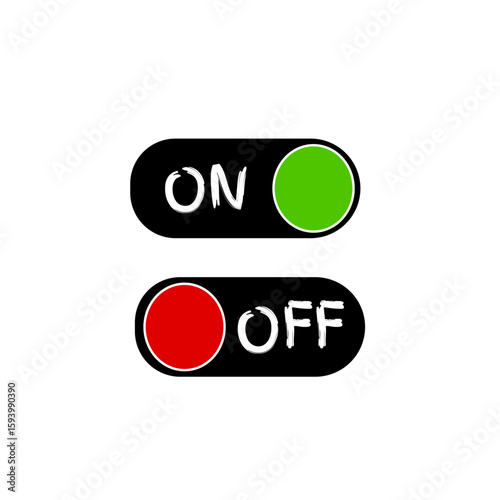 Switch icon, on off position