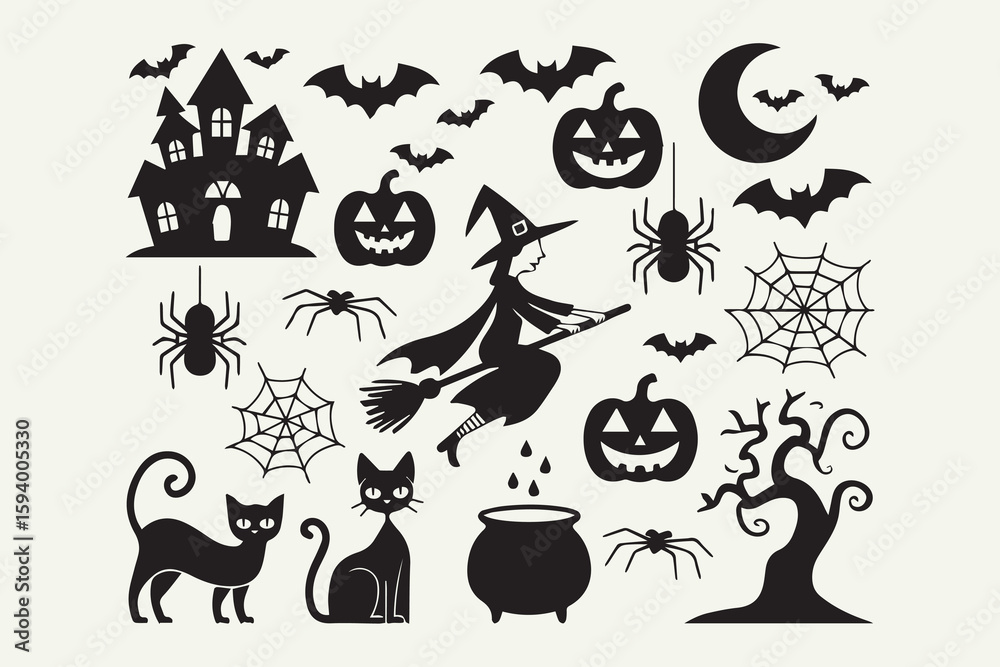 Obraz premium halloween ghost illustration vector