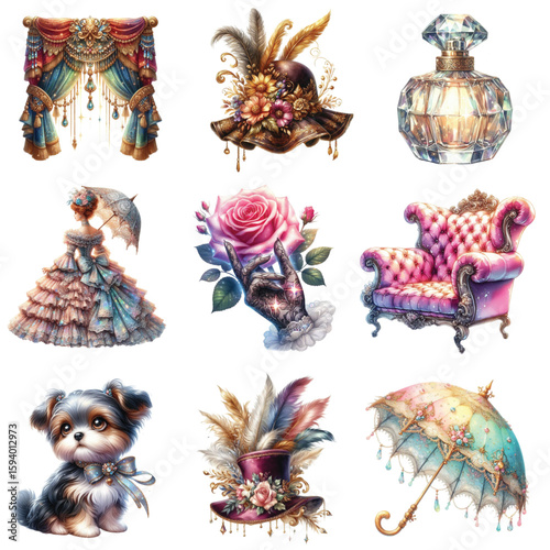 Victorian Elegance A Collection of Refined Vintage Illustrations