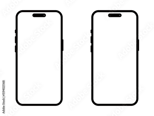 スマートフォンのモックアップ