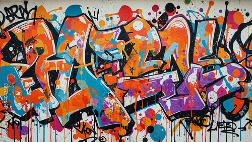 Wallpaper Mural Vibrant Graffiti Art Murals Torontodigital.ca