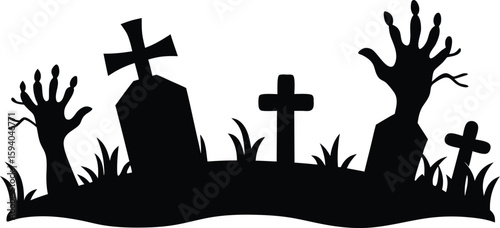 graveyard clipart tombstone spooky sign collection