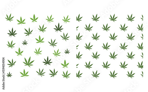 Canabis marijuana sign illustration design template v.9